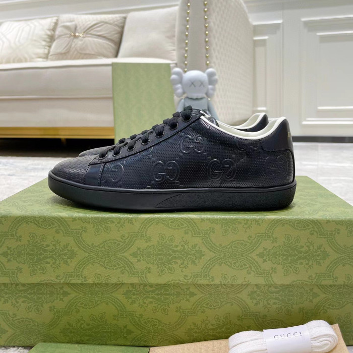 Gucci Leather Logo Printed Flat Casual Shoes #nigo52169