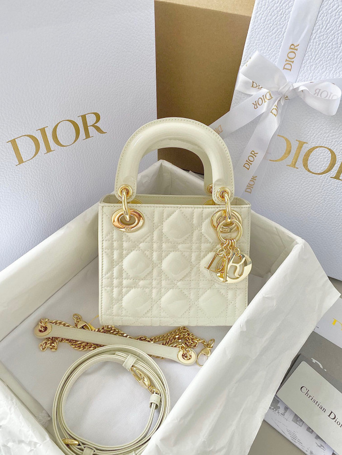 Dior Lady-D-Joy Bag NIGO Leather Carrying Chain Bag #nigo21446