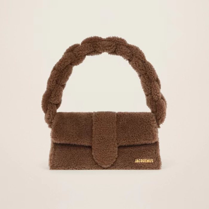 Jacquemus Single Color Lamb Wool Shoulder Bag #nigo3413