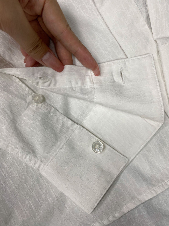 Dior Long Sleeve Solid Color Printed Shirt #nigo5772