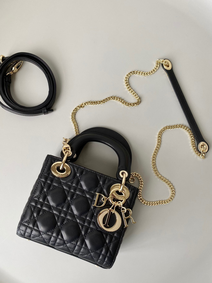 Dior Lady-D-Joy Bag NIGO Leather Carrying Chain Bag #nigo21446