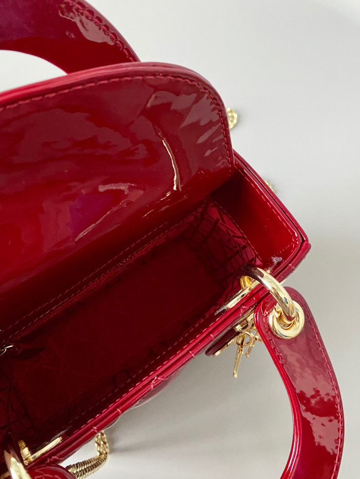 Dior Lady-D-Joy Bag NIGO Leather Carrying Chain Bag #nigo21446