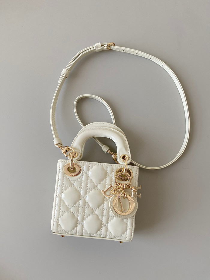 Dior Lady-D-Joy Bag NIGO Leather Carrying Chain Bag #nigo21446