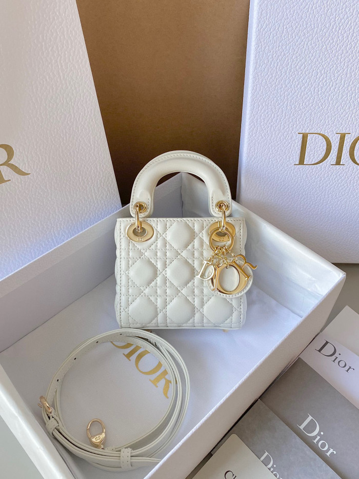 Dior Lady-D-Joy Bag NIGO Leather Carrying Chain Bag #nigo21446