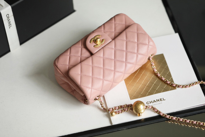 Chanel Flap Bag Small Golden Ball, Single Shoulder Messenger Bag Multicolor Double Size Leather Bags #nigo55243