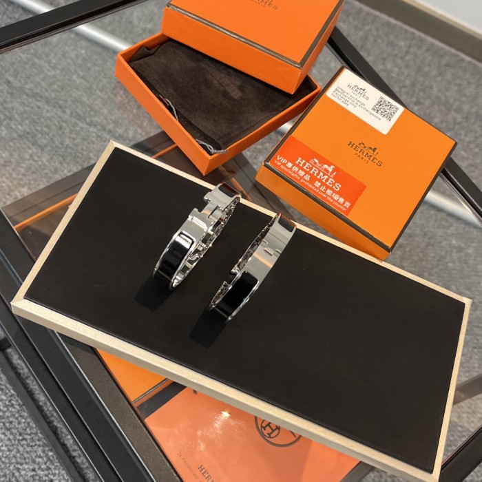 Hermes Fashion Bracelet Accessories Made Of Titanium Steel Silver Plating And Enamel #nigo82233