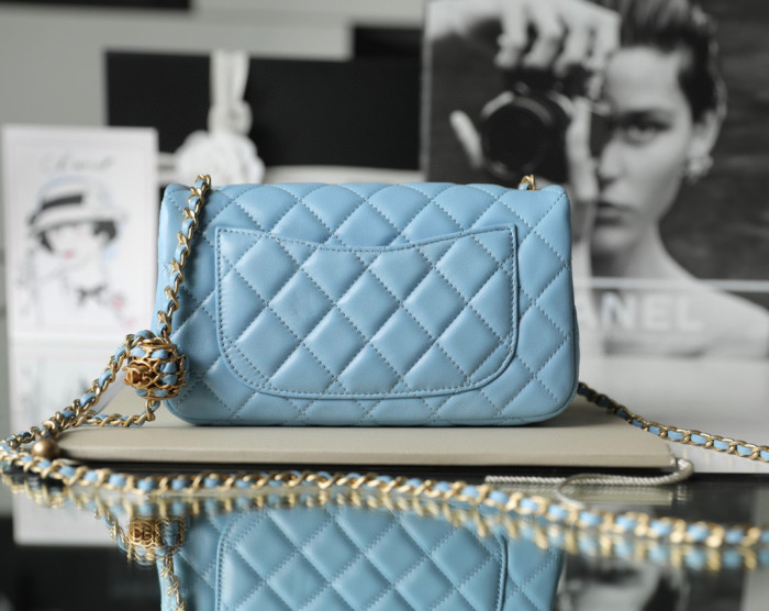Chanel Flap Bag Small Golden Ball, Single Shoulder Messenger Bag Multicolor Double Size Leather Bags #nigo55243