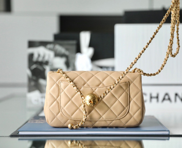 Chanel Flap Bag Small Golden Ball, Single Shoulder Messenger Bag Multicolor Double Size Leather Bags #nigo55243