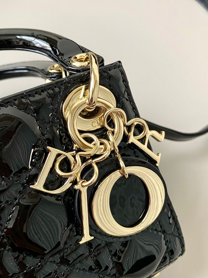 Dior Lady-D-Joy Bag NIGO Leather Carrying Chain Bag #nigo21446