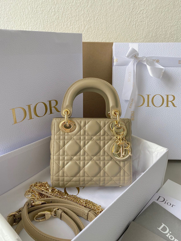 Dior Lady-D-Joy Bag NIGO Leather Carrying Chain Bag #nigo21446