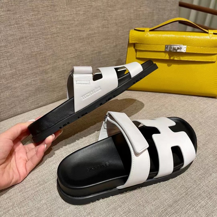 Hermes Women's Leather Sandals Slippers Flats Shoes #nigo51633