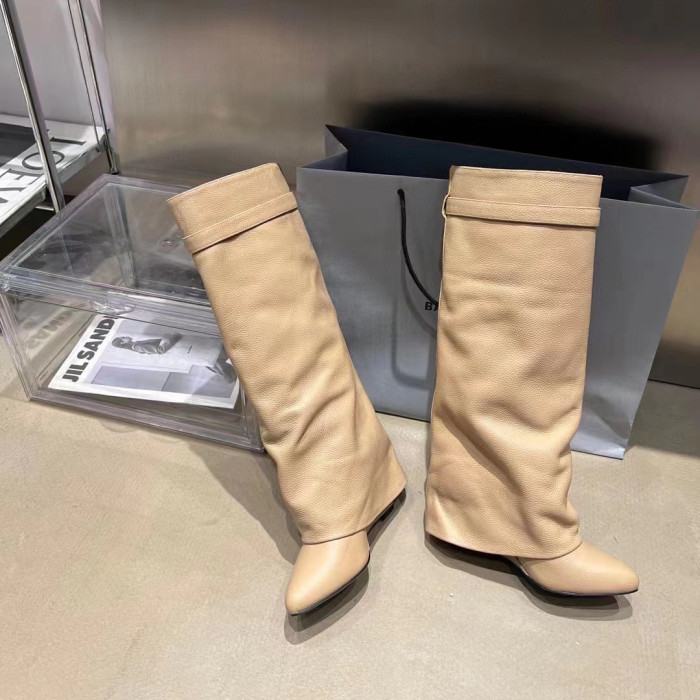 Givenchy Women's Lock Buckle Leather Long Boots Shoes #nigo51926