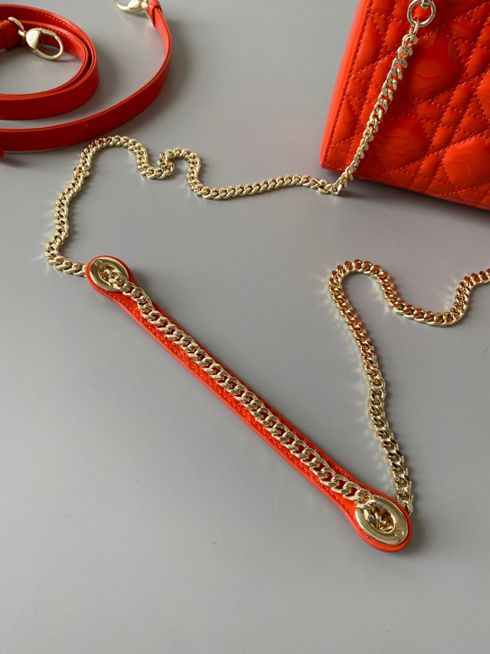 Dior Lady-D-Joy Bag NIGO Leather Carrying Chain Bag #nigo21446