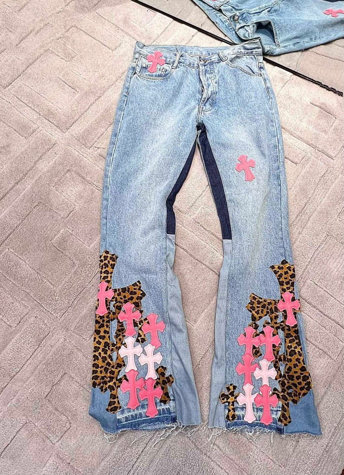 Chrome Hearts Flare Leg Denim Trousers Jeans Pants #nigo7588