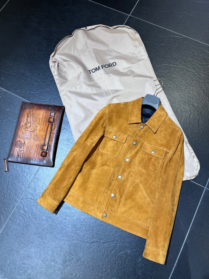 TomFord Cashmere Suede Western Jacket Coat #nigo7885