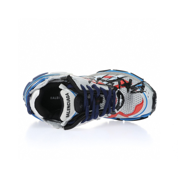 Balenciaga Runner GRAFFITI Thick Soled Letter Lace Up Dad Sneaker Shoes #nigo21732