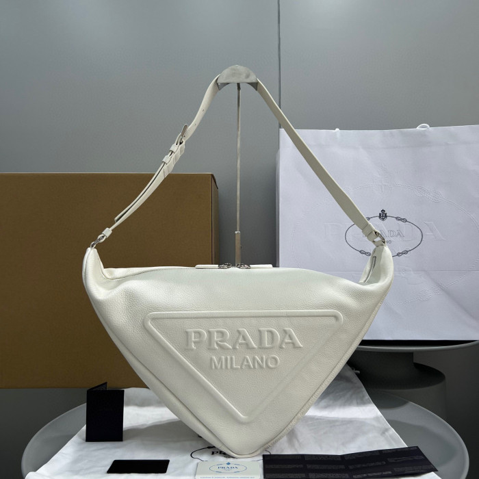 Prada Leather Oversized Triangle Bag #nigo53765