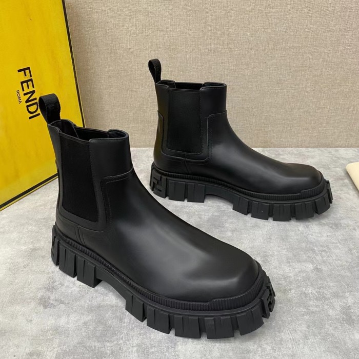 Fendi Men's Martin Boots Leather Mid-Boot #nigo51838