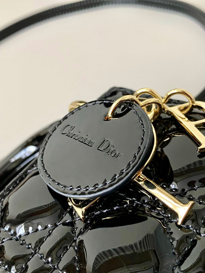 Dior Lady-D-Joy Bag NIGO Leather Carrying Chain Bag #nigo21446