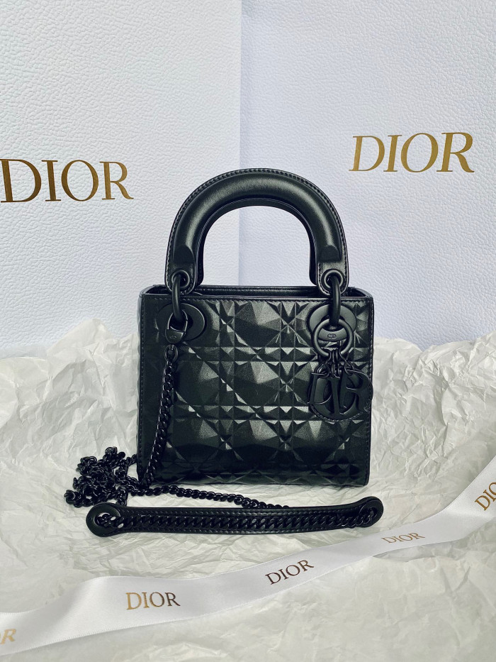 Dior Lady-D-Joy Bag NIGO Leather Carrying Chain Bag #nigo21446