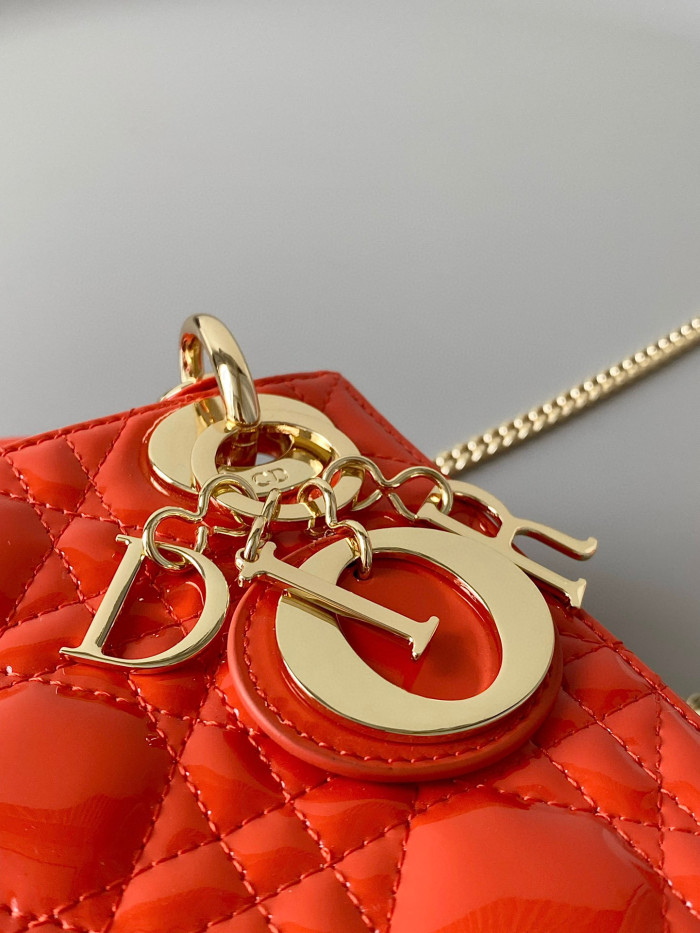 Dior Lady-D-Joy Bag NIGO Leather Carrying Chain Bag #nigo21446
