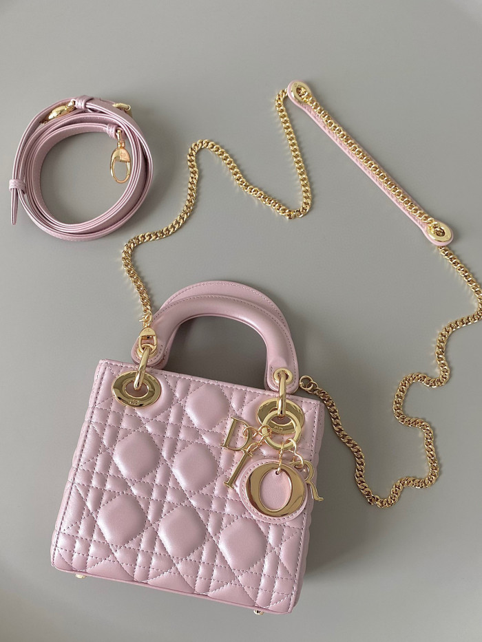 Dior Lady-D-Joy Bag NIGO Leather Carrying Chain Bag #nigo21446