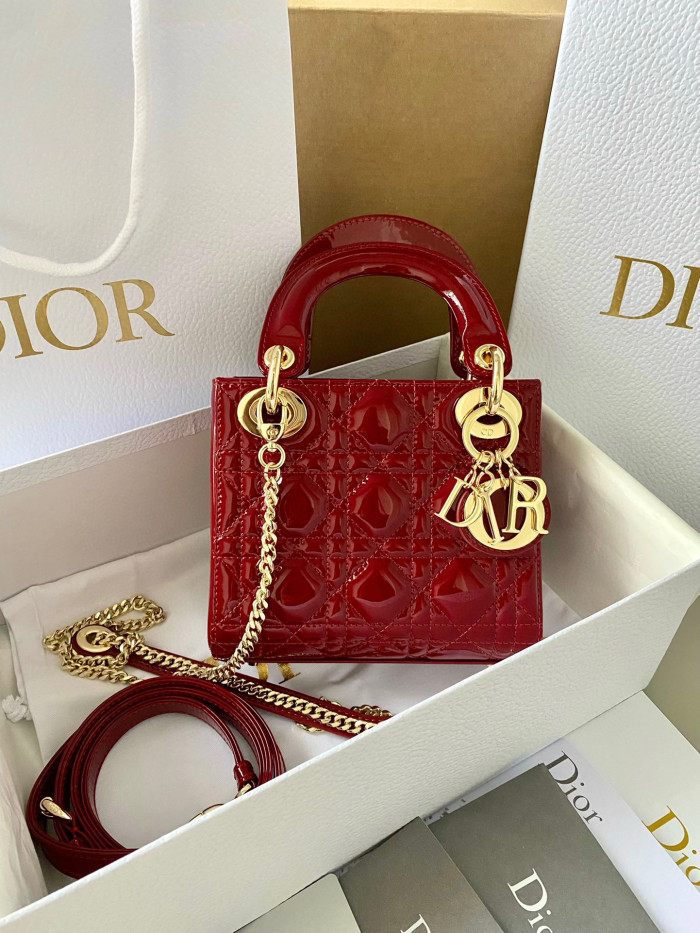 Dior Lady-D-Joy Bag NIGO Leather Carrying Chain Bag #nigo21446