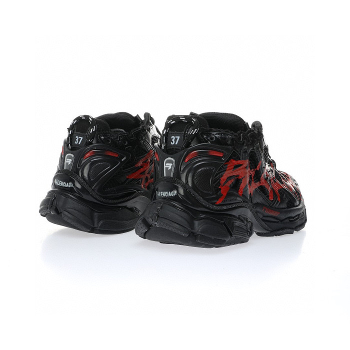 Balenciaga Runner GRAFFITI Thick Soled Letter Lace Up Dad Sneaker Shoes #nigo21732