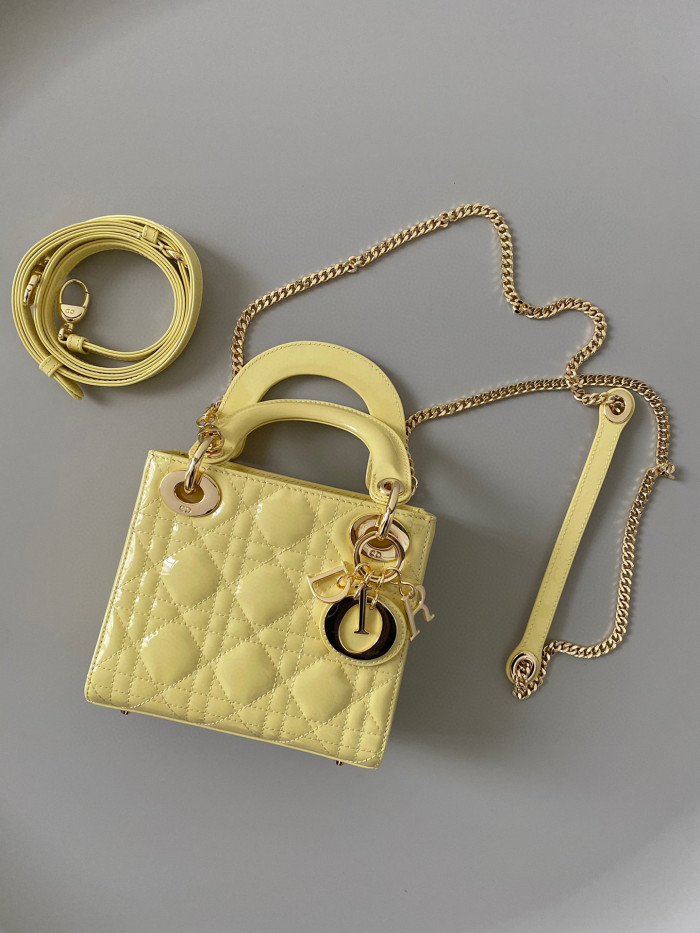 Dior Lady-D-Joy Bag NIGO Leather Carrying Chain Bag #nigo21446