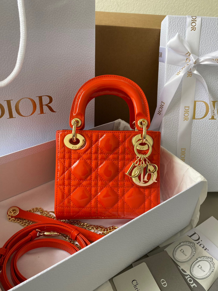 Dior Lady-D-Joy Bag NIGO Leather Carrying Chain Bag #nigo21446