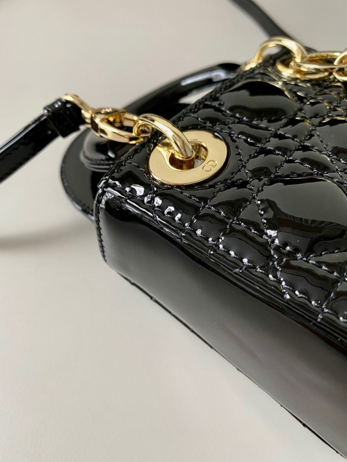 Dior Lady-D-Joy Bag NIGO Leather Carrying Chain Bag #nigo21446