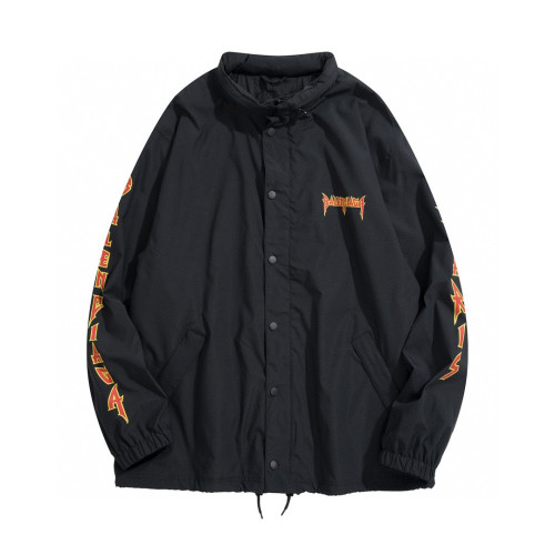 Balenciaga Black Lightweight Nylon Short Windbreaker Jacket #nigo3425