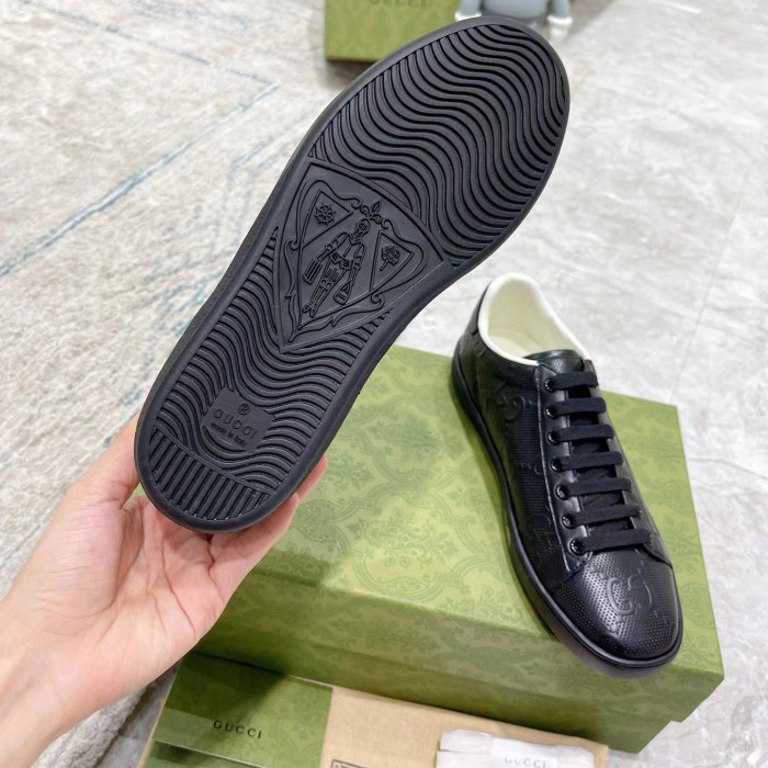 Gucci Leather Logo Printed Flat Casual Shoes #nigo52169