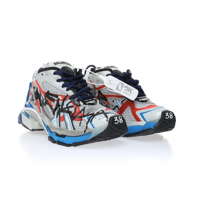 Balenciaga Runner GRAFFITI Thick Soled Letter Lace Up Dad Sneaker Shoes #nigo21732
