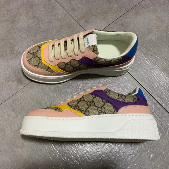 GUCCI Retro Webbing Printed Platform Flat Sneakers Shoes #nigo59189