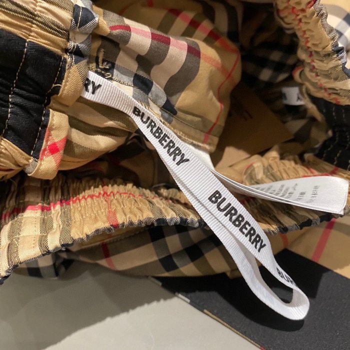 Burberry Striped Checked Stretch-Cotton Trousers Pants #nigo53953
