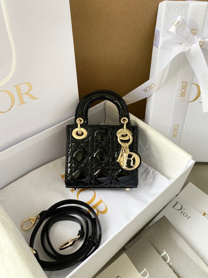 Dior Lady-D-Joy Bag NIGO Leather Carrying Chain Bag #nigo21446