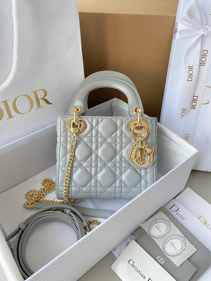 Dior Lady-D-Joy Bag NIGO Leather Carrying Chain Bag #nigo21446