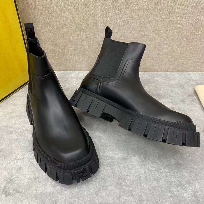 Fendi Men's Martin Boots Leather Mid-Boot #nigo51838