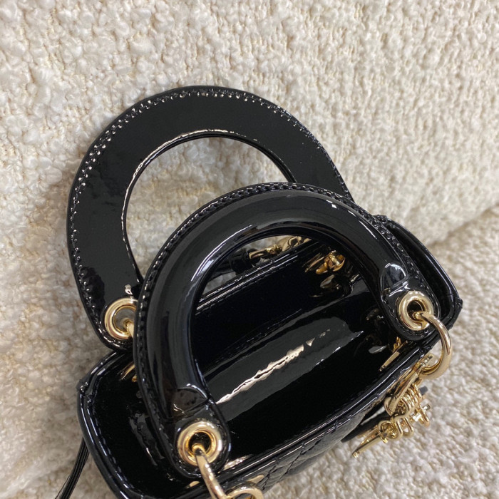 Dior Lady-D-Joy Bag NIGO Leather Carrying Chain Bag #nigo21446