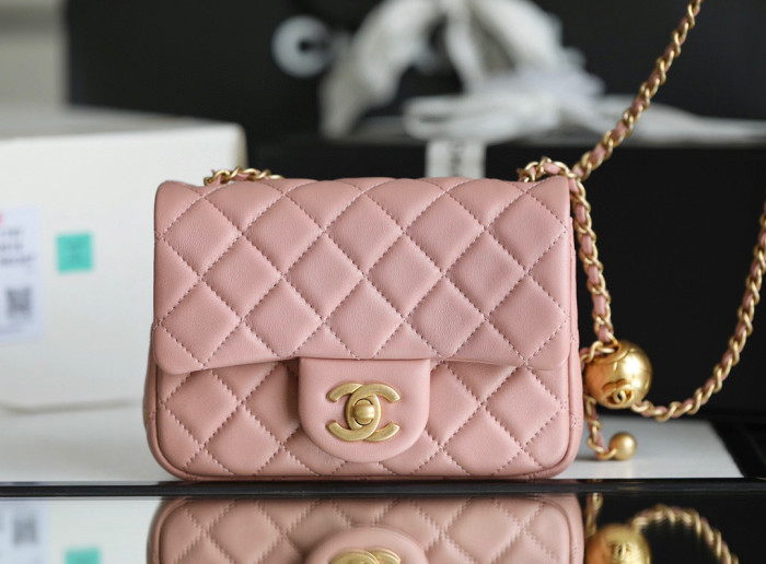 Chanel Flap Bag Small Golden Ball, Single Shoulder Messenger Bag Multicolor Double Size Leather Bags #nigo55243
