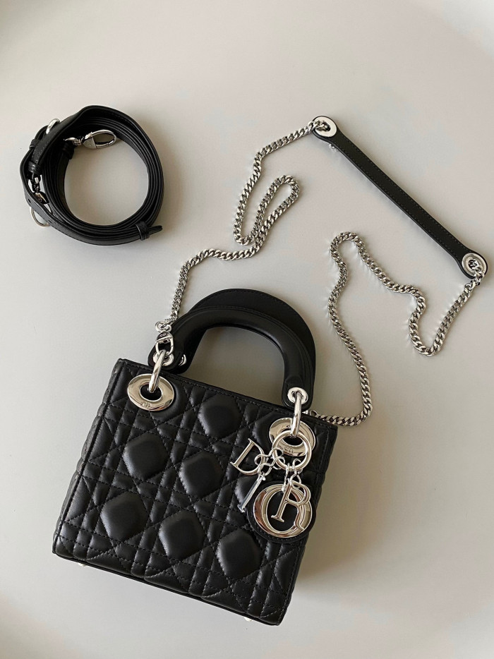 Dior Lady-D-Joy Bag NIGO Leather Carrying Chain Bag #nigo21446