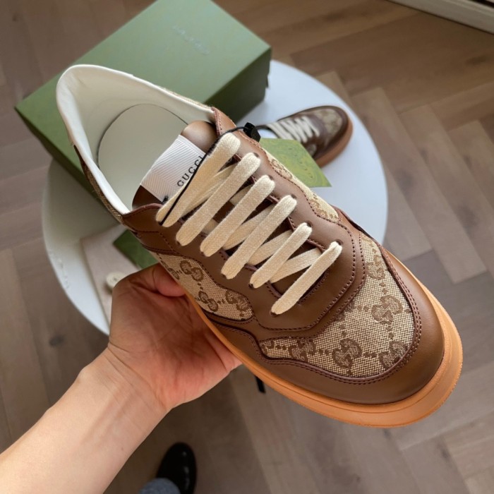 GUCCI Retro Webbing Printed Platform Flat Sneakers Shoes #nigo59189