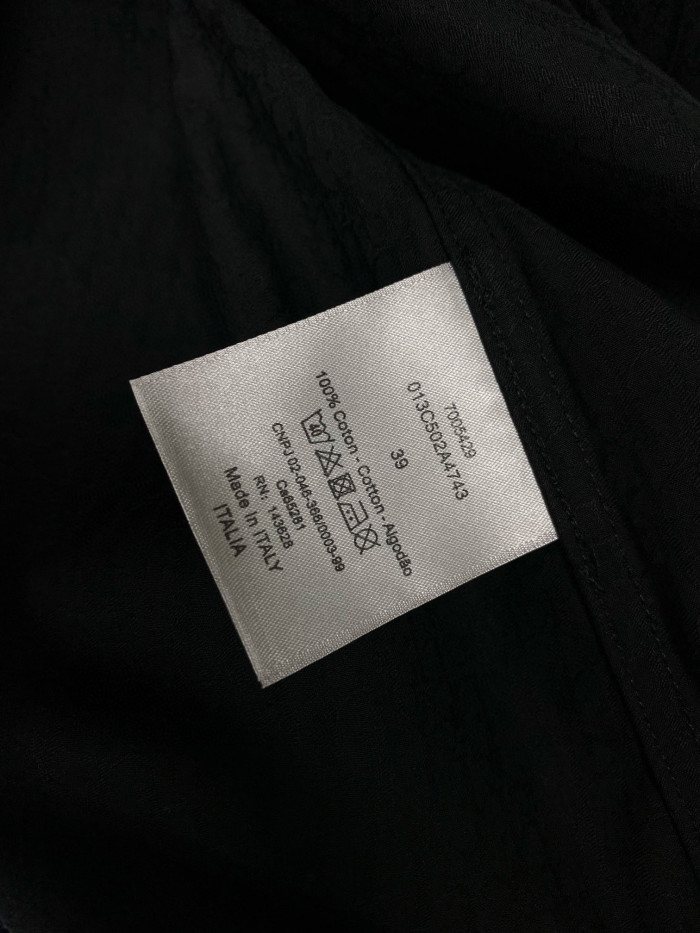 Dior Long Sleeve Solid Color Printed Shirt #nigo5772