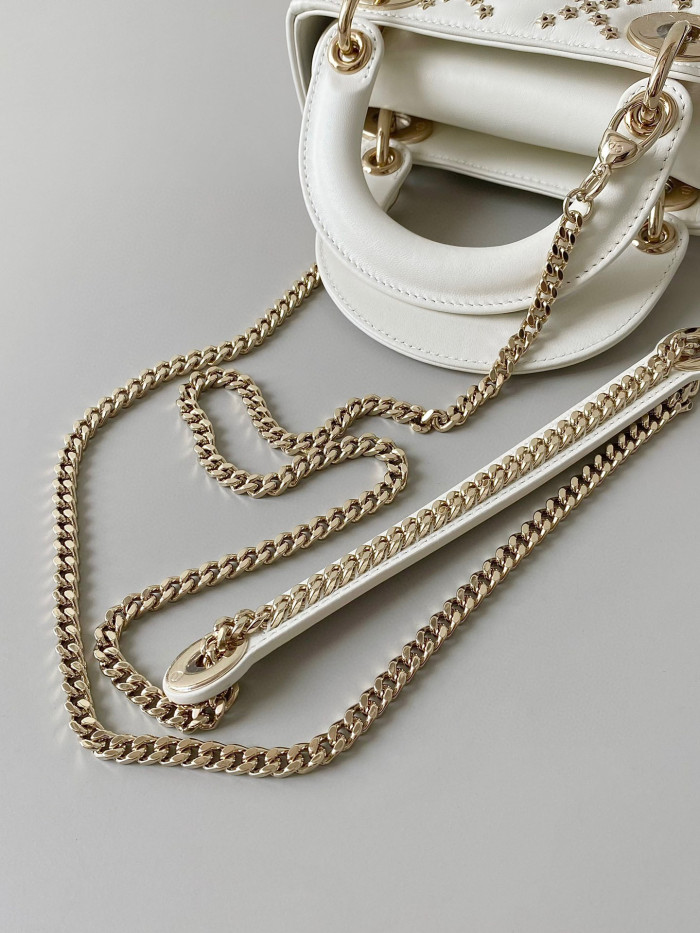 Dior Lady-D-Joy Bag NIGO Leather Carrying Chain Bag #nigo21446