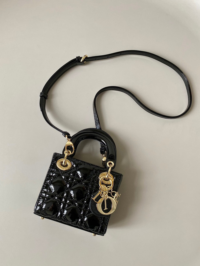 Dior Lady-D-Joy Bag NIGO Leather Carrying Chain Bag #nigo21446