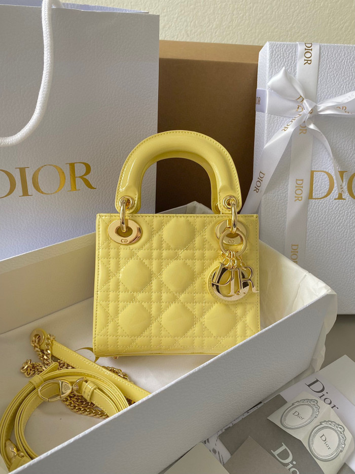 Dior Lady-D-Joy Bag NIGO Leather Carrying Chain Bag #nigo21446