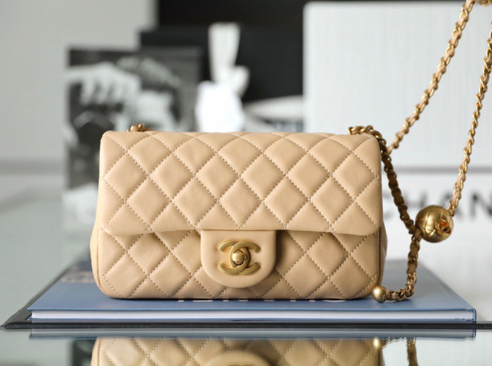 Chanel Flap Bag Small Golden Ball, Single Shoulder Messenger Bag Multicolor Double Size Leather Bags #nigo55243
