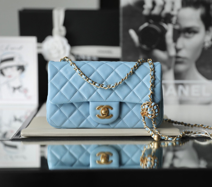 Chanel Flap Bag Small Golden Ball, Single Shoulder Messenger Bag Multicolor Double Size Leather Bags #nigo55243