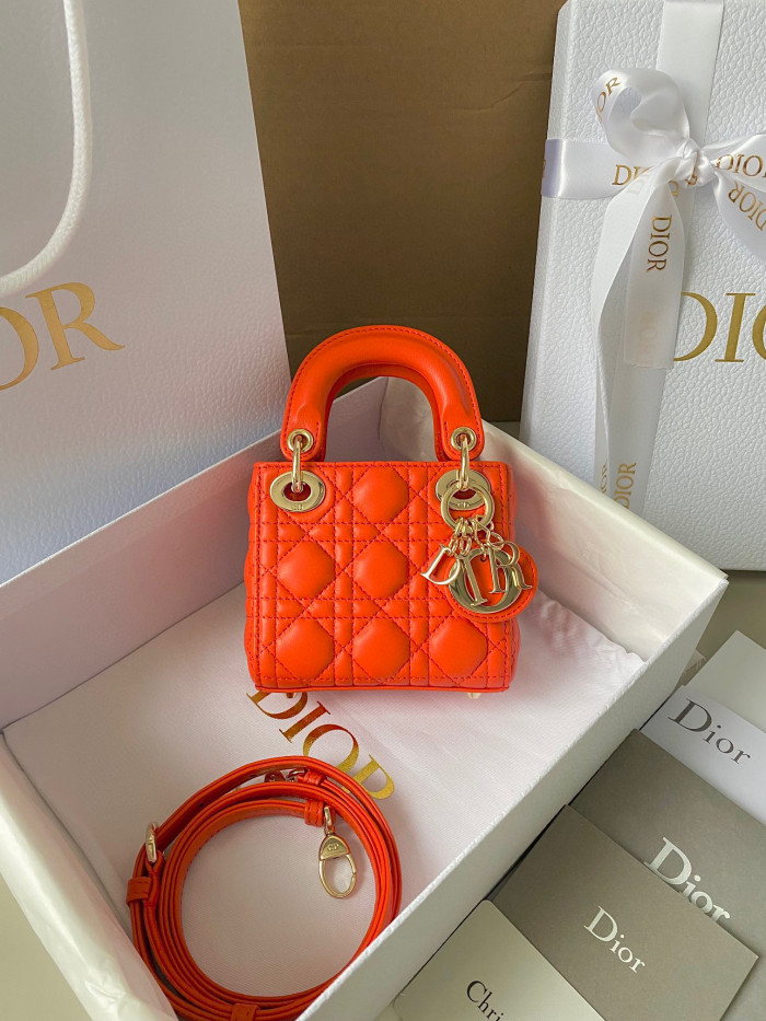 Dior Lady-D-Joy Bag NIGO Leather Carrying Chain Bag #nigo21446